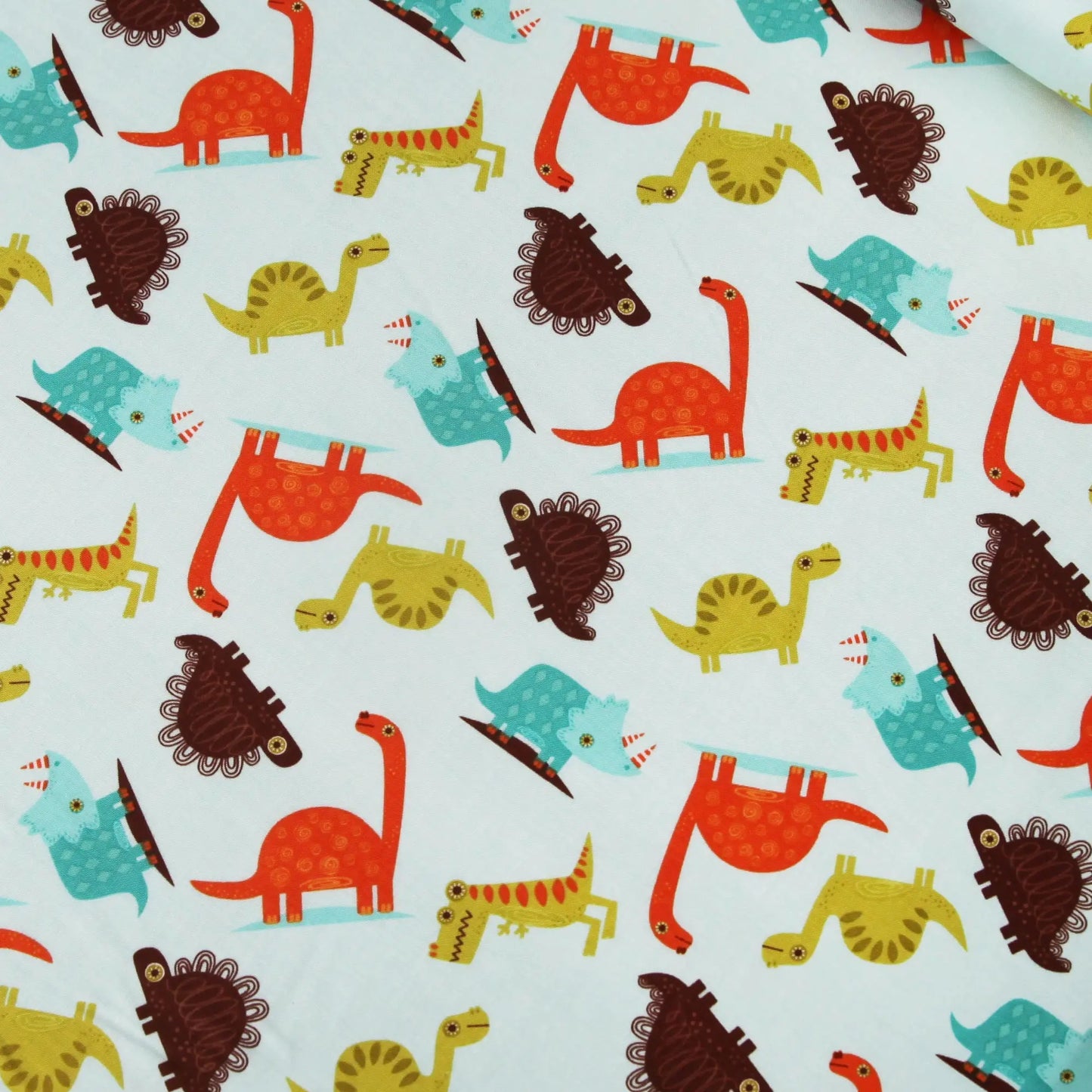 Baumwollstoff "Dinosaur bunte Dinos" von Riley Blake - Patchwork Stoffe Kudellino