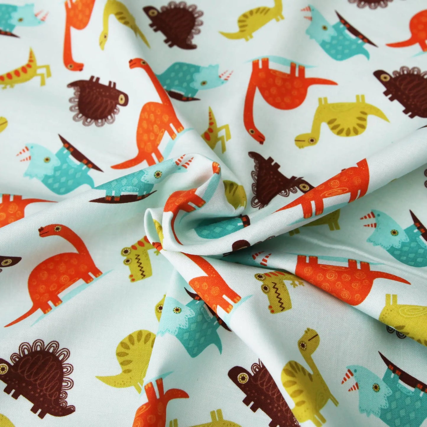 Baumwollstoff "Dinosaur bunte Dinos" von Riley Blake - Patchwork Stoffe Kudellino