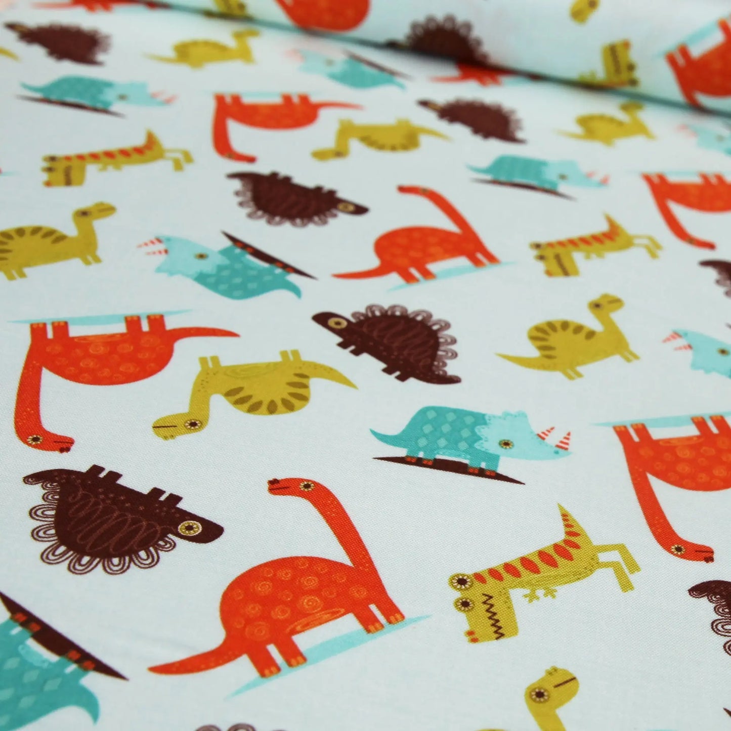 Baumwollstoff "Dinosaur bunte Dinos" von Riley Blake - Patchwork Stoffe Kudellino