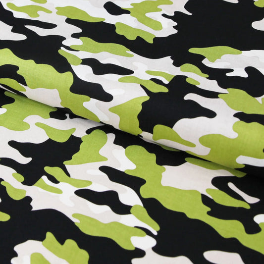 Baumwollstoff "Military MAX Camouflage" Tarnflecken von Riley Blake - Stoffe Kudellino - Bündchenstoffe und mehr...