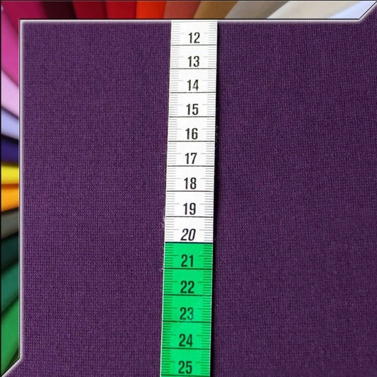 Bündchenstoff Aubergine Dunkellila - Stoffe Kudellino - Bündchenstoffe, Jersey Stoffe und mehr...