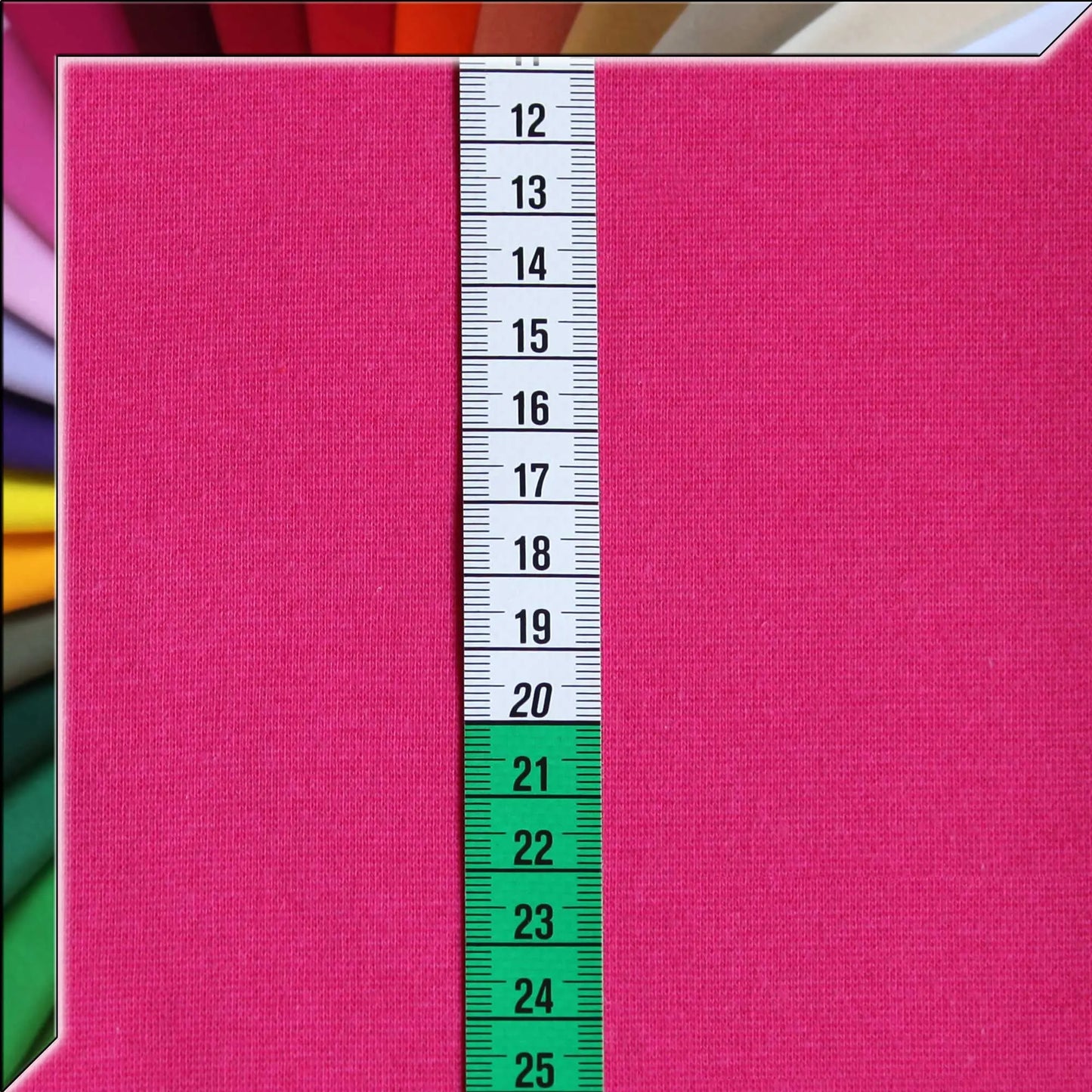 Bündchenstoff Fuchsia - Stoffe Kudellino - Bündchenstoffe, Jersey Stoffe und mehr...