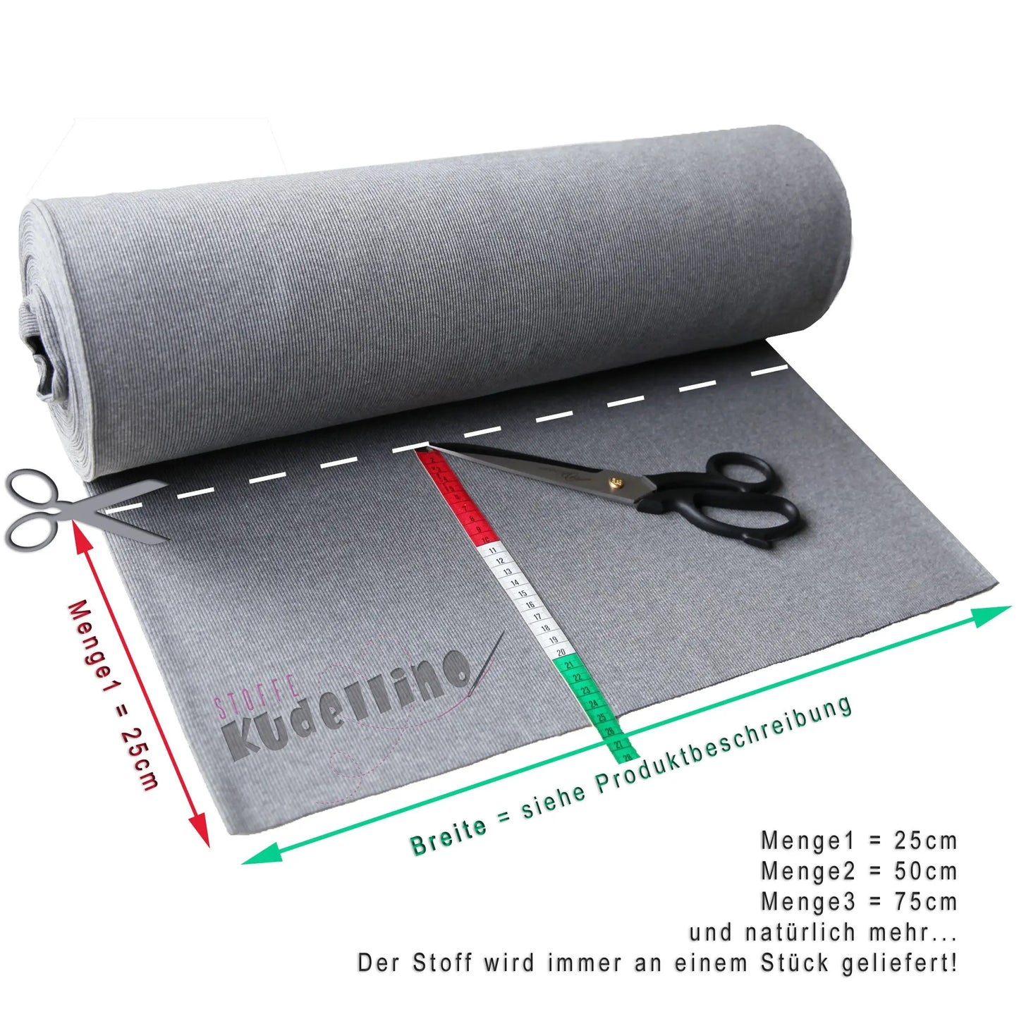 Bündchenstoff Rostkarotte - Stoffe Kudellino - Bündchenstoffe, Jersey Stoffe und mehr...