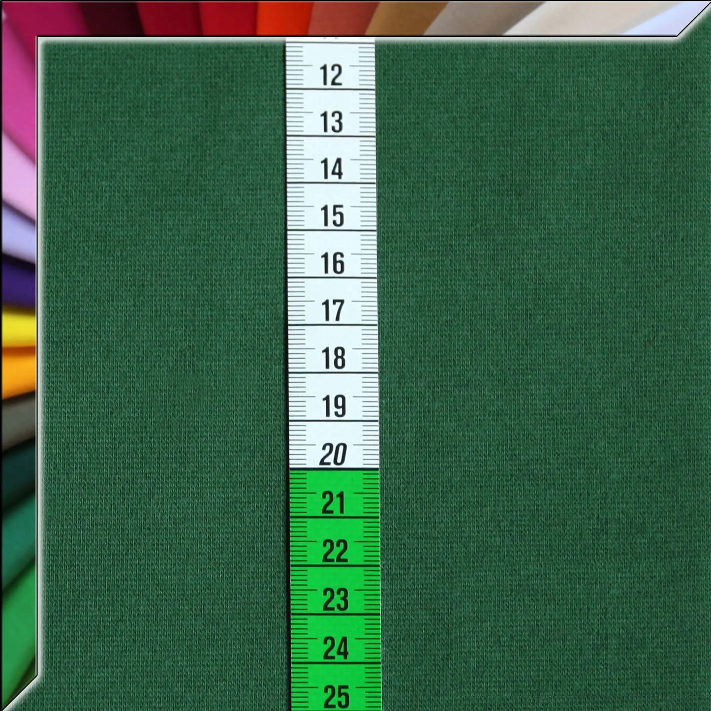 Bündchenstoff Tannengrün Dunkel - Stoffe Kudellino - Bündchenstoffe, Jersey Stoffe und mehr...