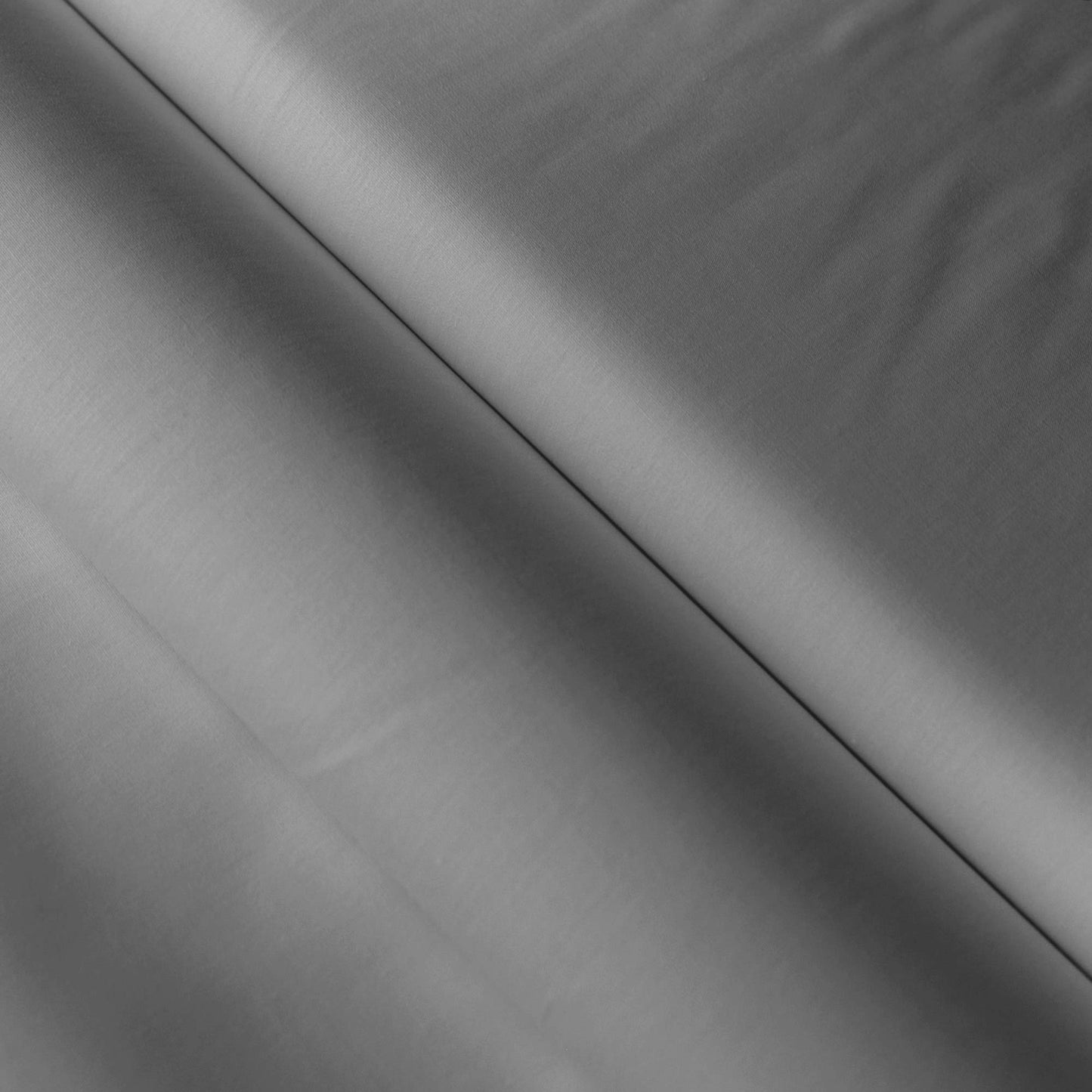 Dunkelgrauer Baumwollstoff uni, glatte Oberfläche, Stoffe-Kudellino Sale-Angebot.