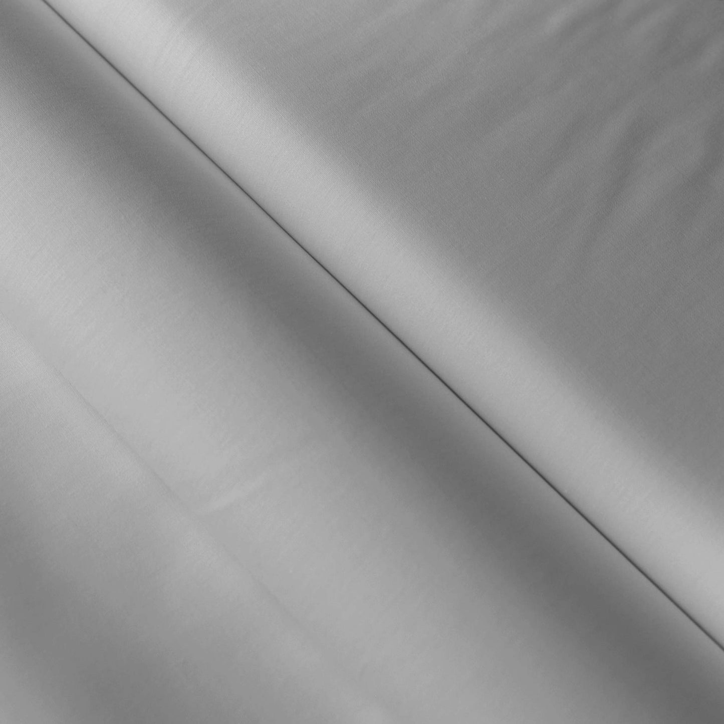 Silbergrauer Baumwollstoff, glatt, fein gewebt, Stoffe-Kudellino, Sale-Angebot.