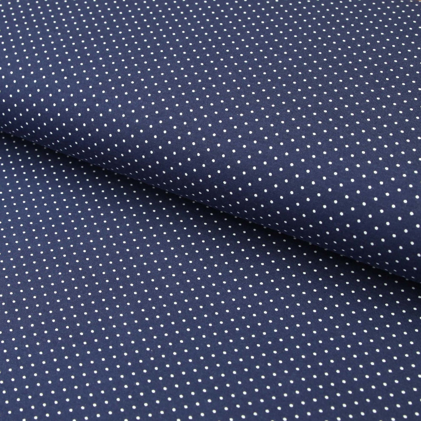 Baumwolljersey "mit 2 mm kleinen, weißen Punkten" - in vielen Farben - Stoffe Kudellino - Bündchenstoffe, Jersey Stoffe und mehr...