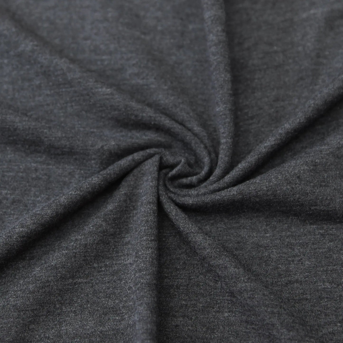 Jerseystoff UNI Anthrazit Melange - Stoffe Kudellino - Bündchenstoffe, Jersey Stoffe und mehr...
