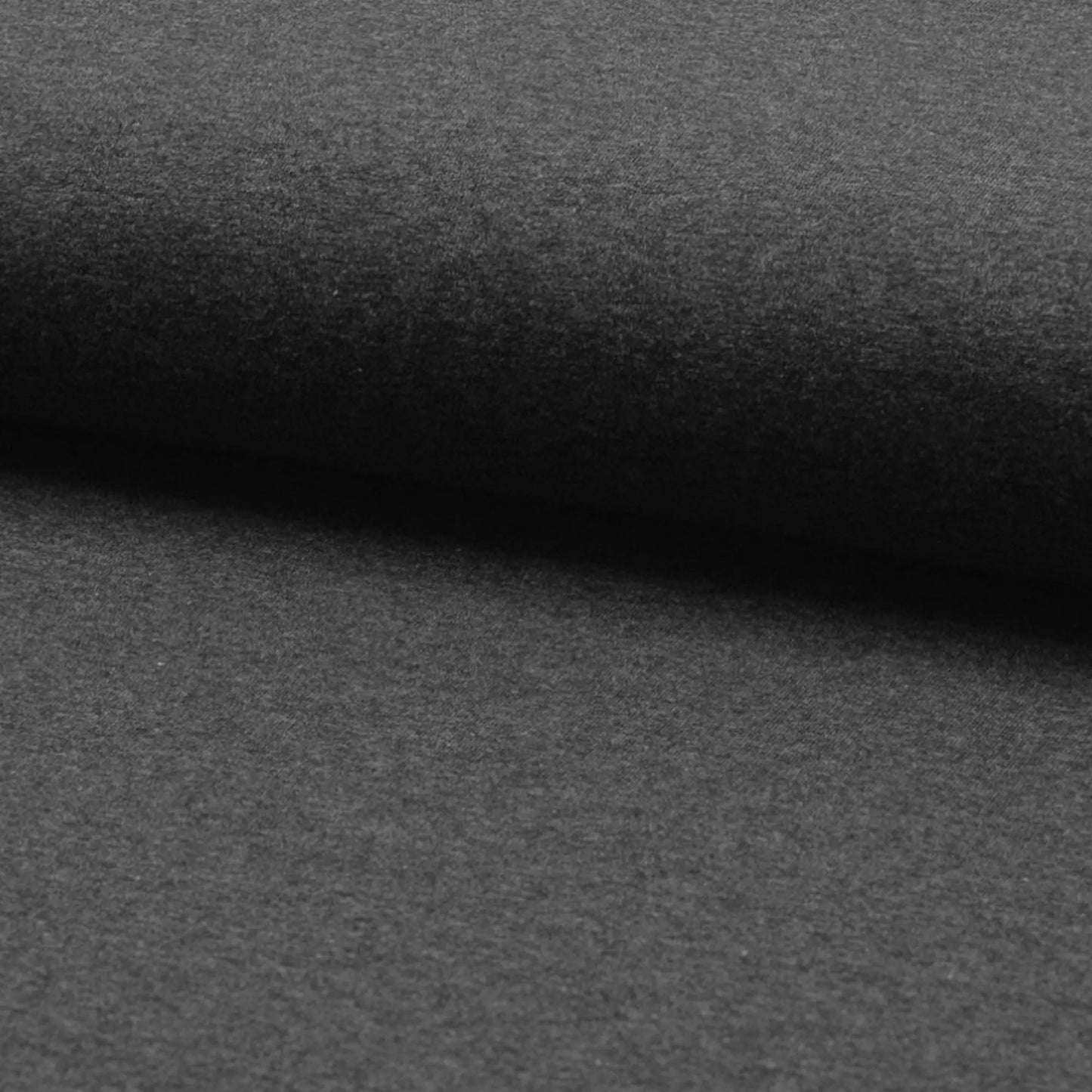 Jerseystoff UNI Anthrazit Melange Stoffe Kudellino