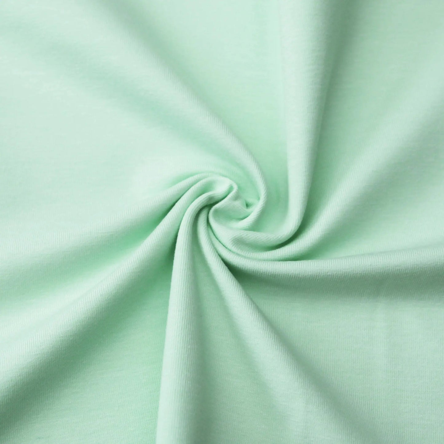Jerseystoff UNI Aqua Zartgrün Mint Stoffe Kudellino