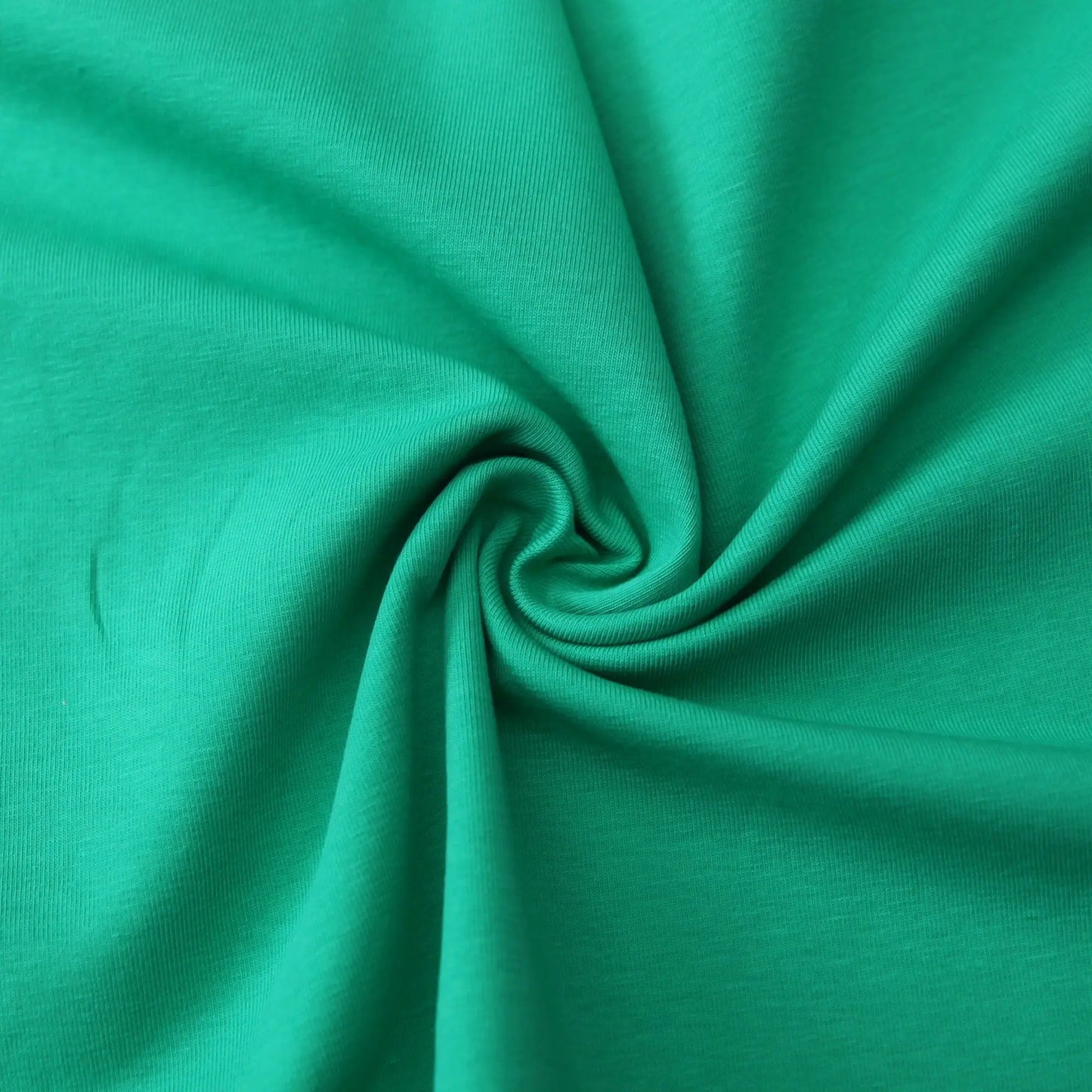 Jerseystoff UNI Blattgrün - Stoffe Kudellino - Bündchenstoffe, Jersey Stoffe und mehr...