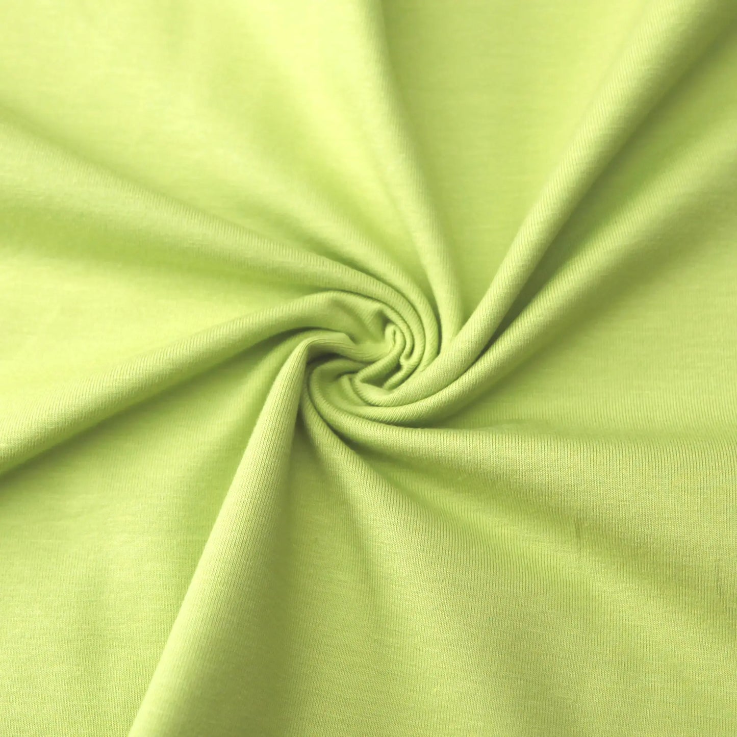 Jerseystoff UNI Hellgrün Lindgrün Stoffe Kudellino