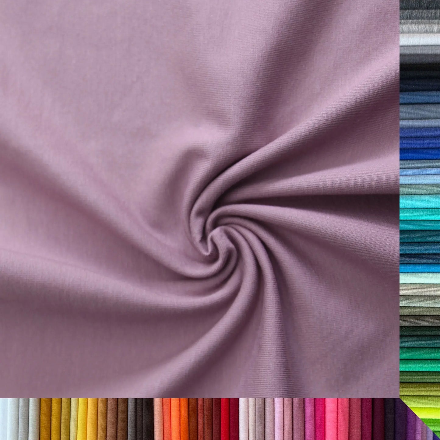 Jerseystoff UNI Mauve Stoffe Kudellino