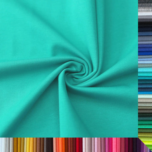 Jerseystoff UNI Mint  Stoffe Kudellino