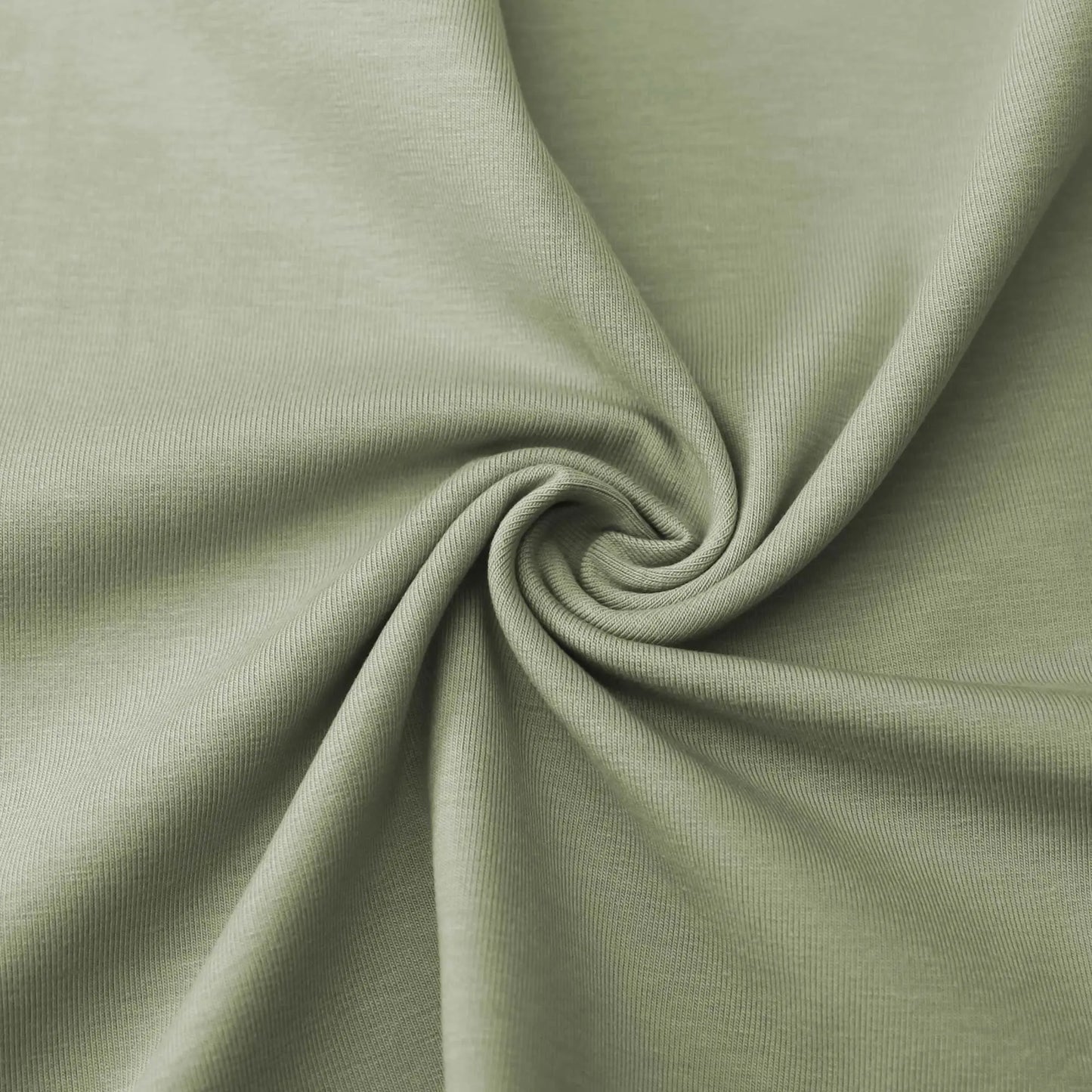 Jerseystoff UNI Raucholive Stoffe Kudellino