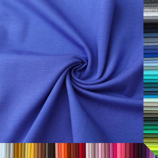 Jerseystoff UNI Royalblau  Stoffe Kudellino