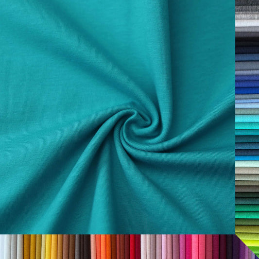 Jerseystoff UNI Seegrün  Stoffe Kudellino
