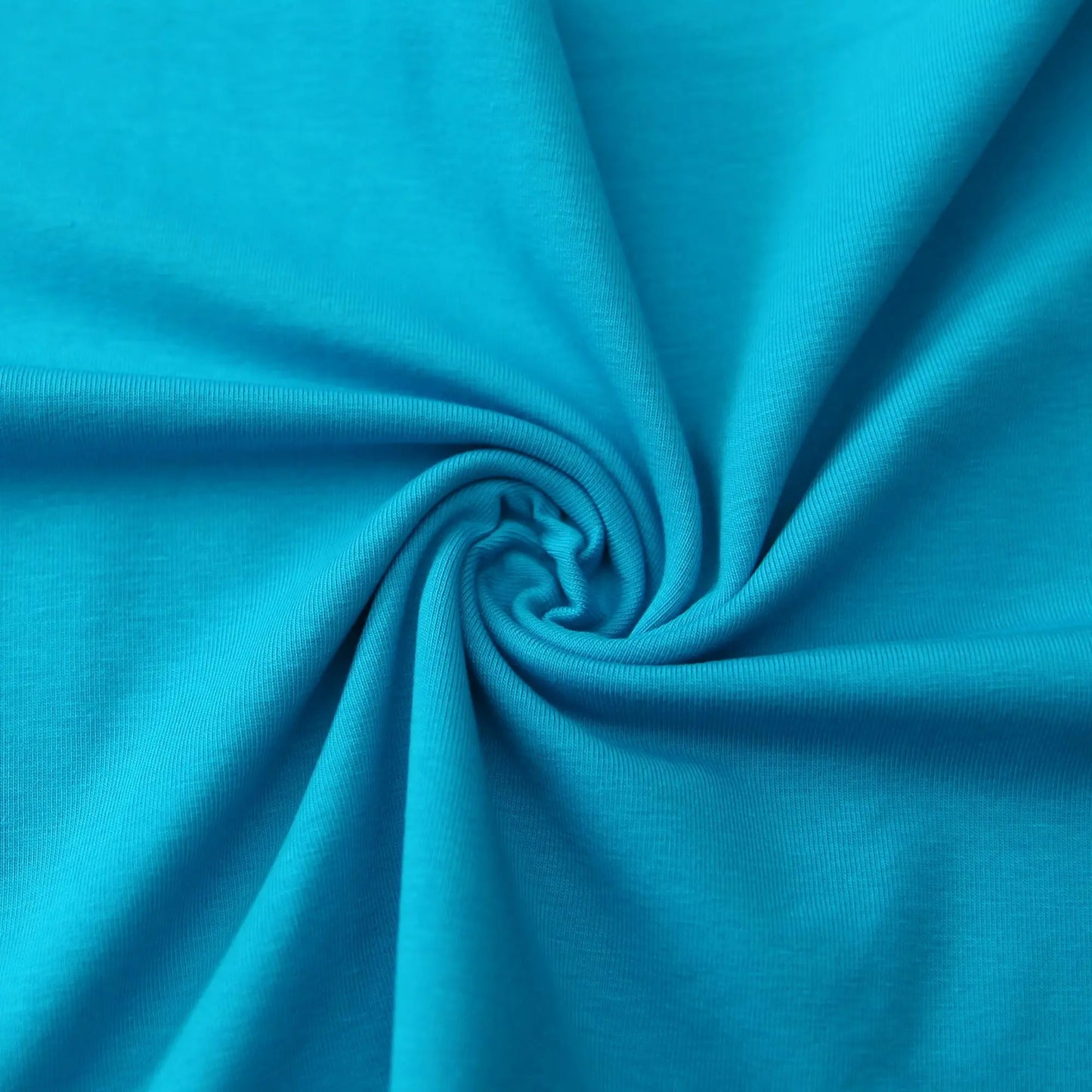 Jerseystoff UNI Türkisblau Stoffe Kudellino