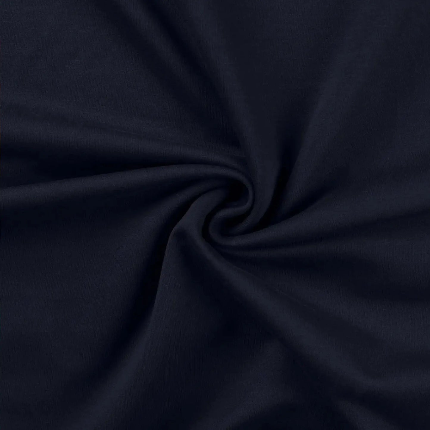 French Terry Uni unangeraut - Sommersweat UNI navy schwarzblau Stoffe Kudellino
