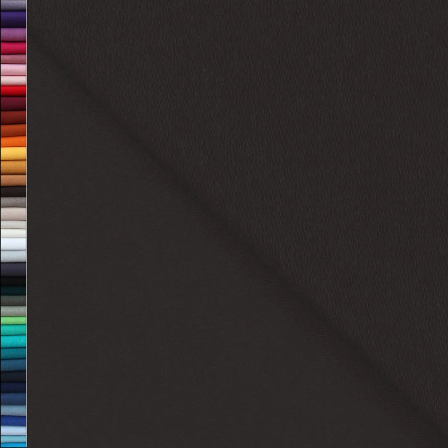 French Terry Uni unangeraut - Sommersweat UNI schwarz Stoffe Kudellino