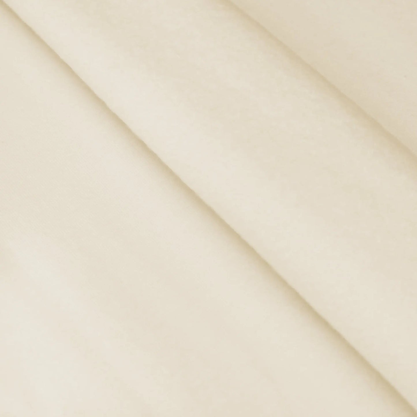 Sweatstoff Uni angeraut - Wintersweat UNI ecru creme Stoffe Kudellino