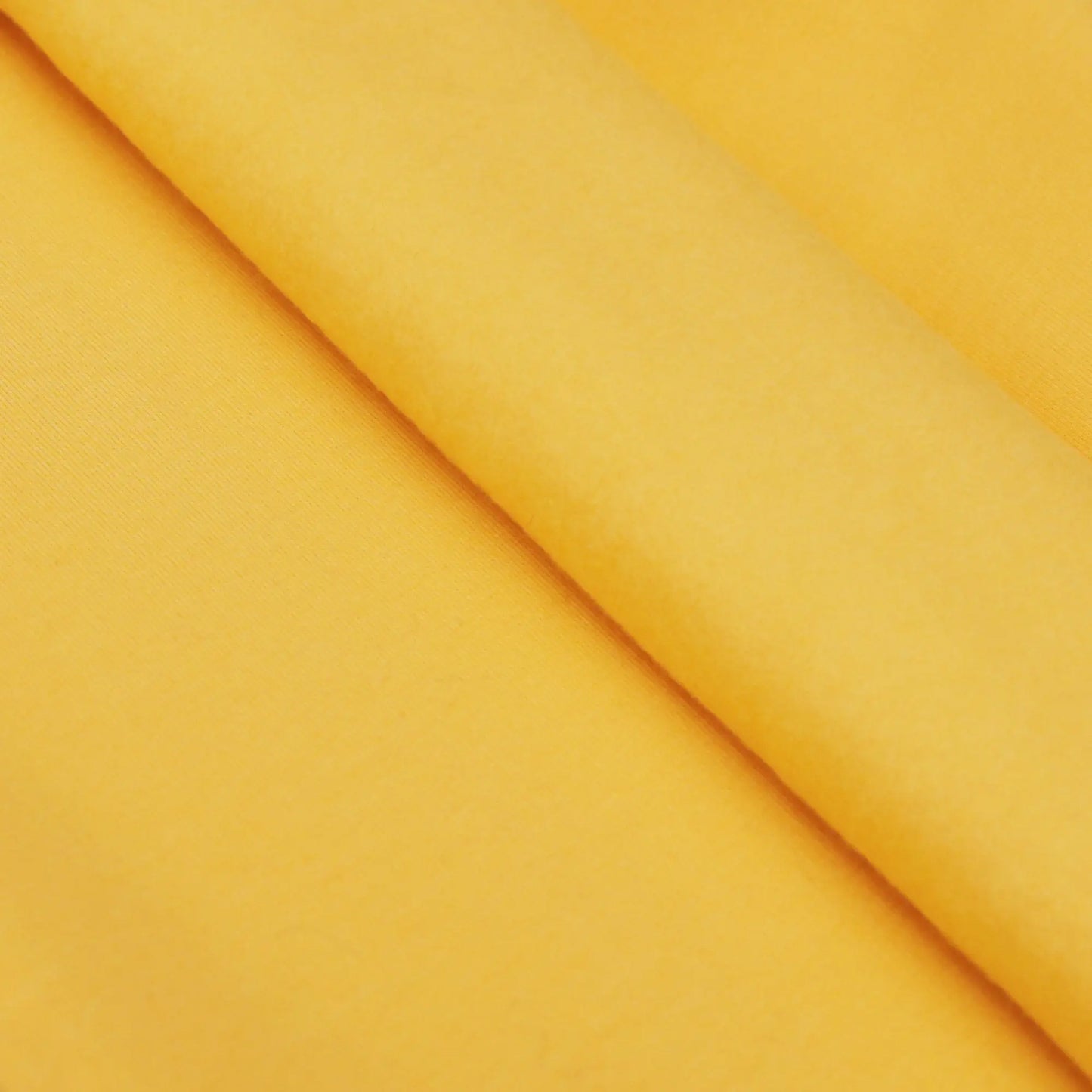 Sweatstoff Uni angeraut - Wintersweat UNI gelb Stoffe Kudellino