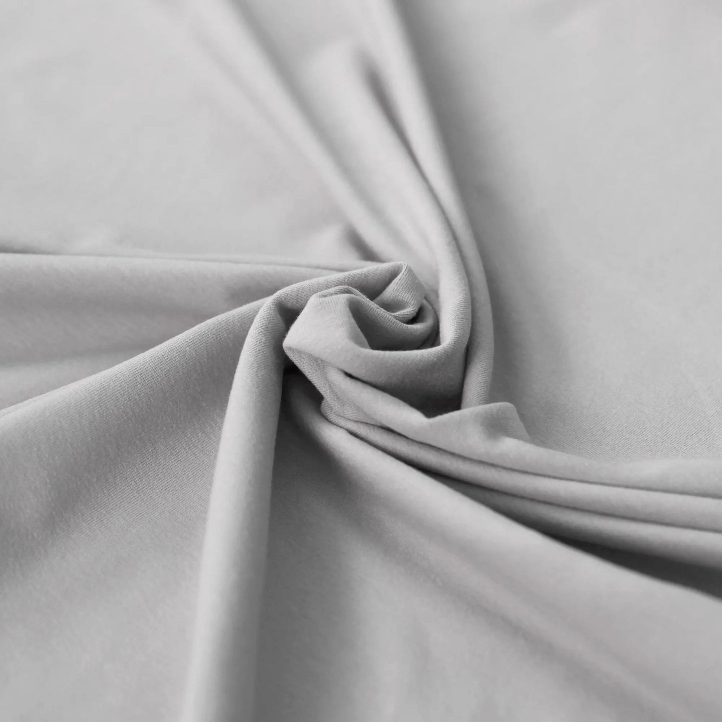 Sweatstoff Uni angeraut - Wintersweat UNI grau silber Stoffe Kudellino