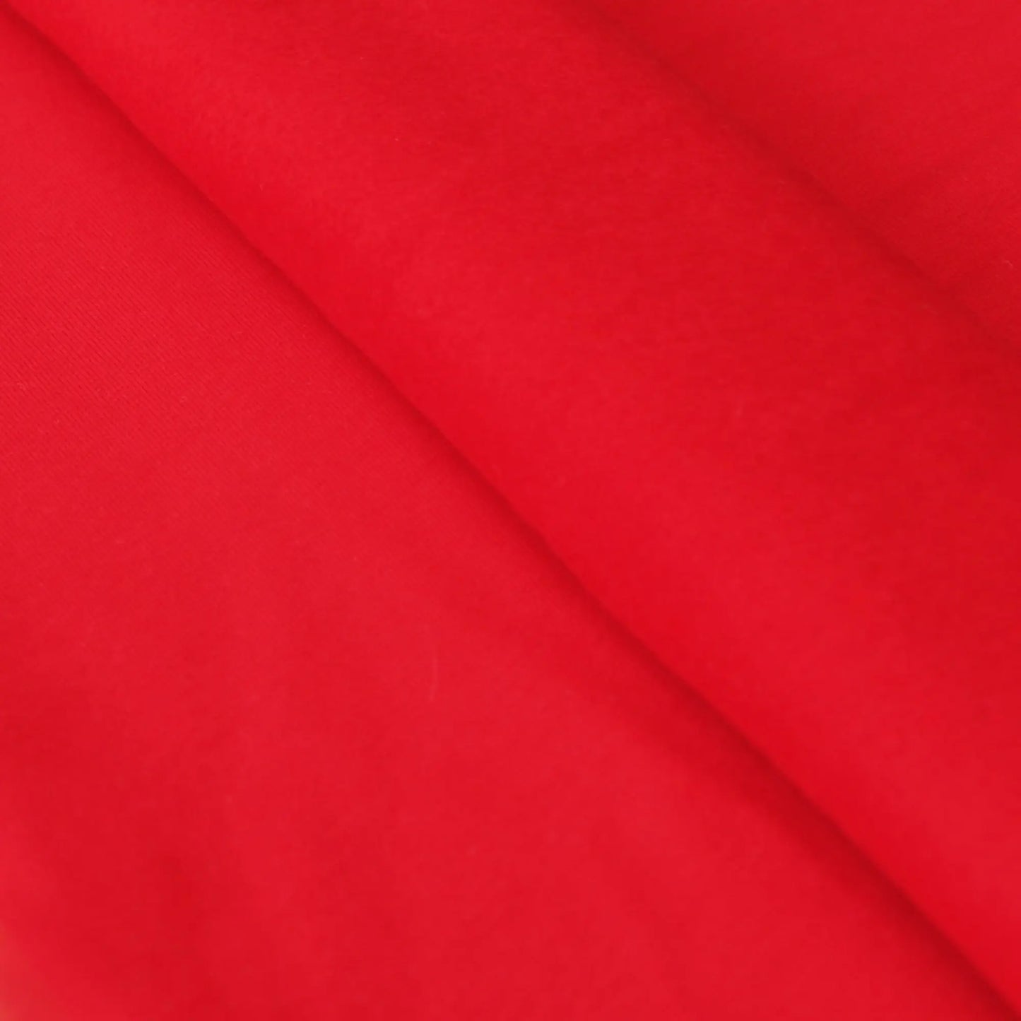 Sweatstoff Uni angeraut - Wintersweat UNI rot Stoffe Kudellino