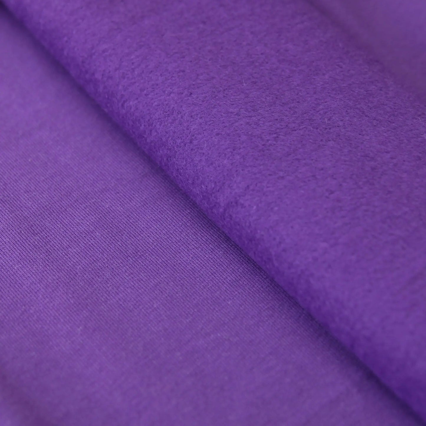 Sweatstoff Uni angeraut - Wintersweat UNI violett Stoffe Kudellino