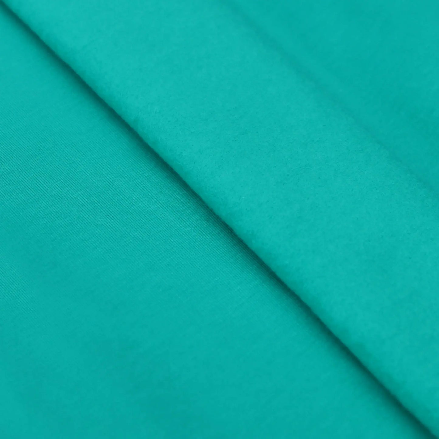 Sweatstoffe Uni angeraut - Wintersweat UNI aqua helltürkis (Kopie)  Stoffe Kudellino