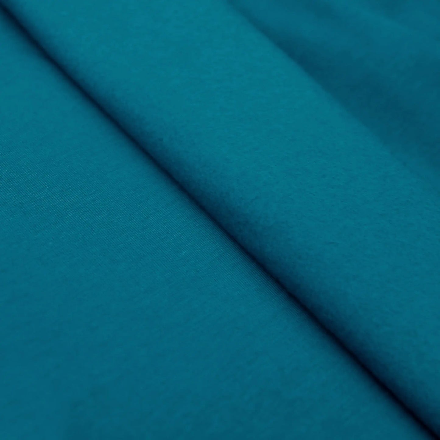 Sweatstoffe Uni angeraut - Wintersweat UNI petrol dunkel - rauchpetrol  Stoffe Kudellino