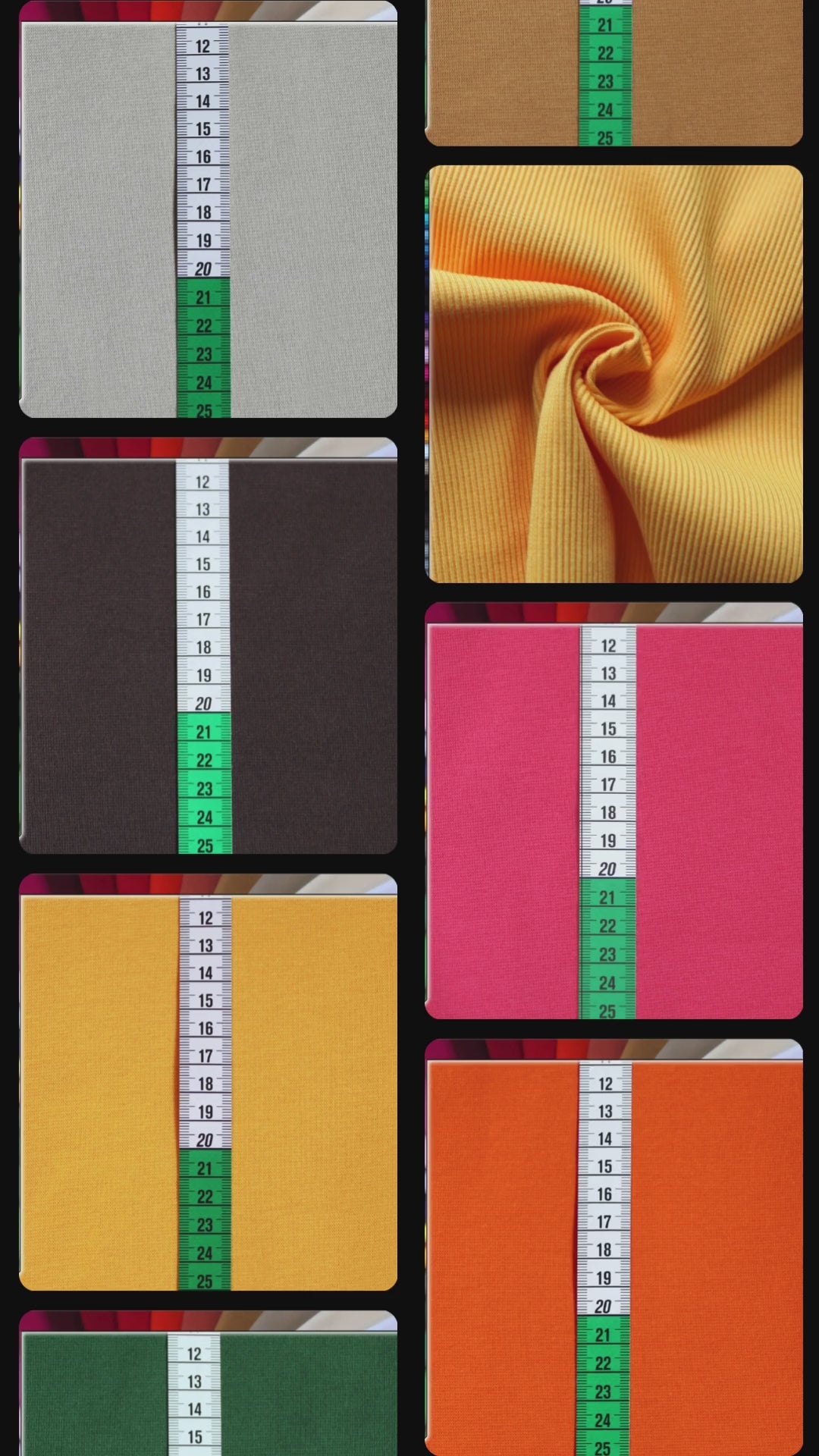 Bündchenstoff Rippe - Muster