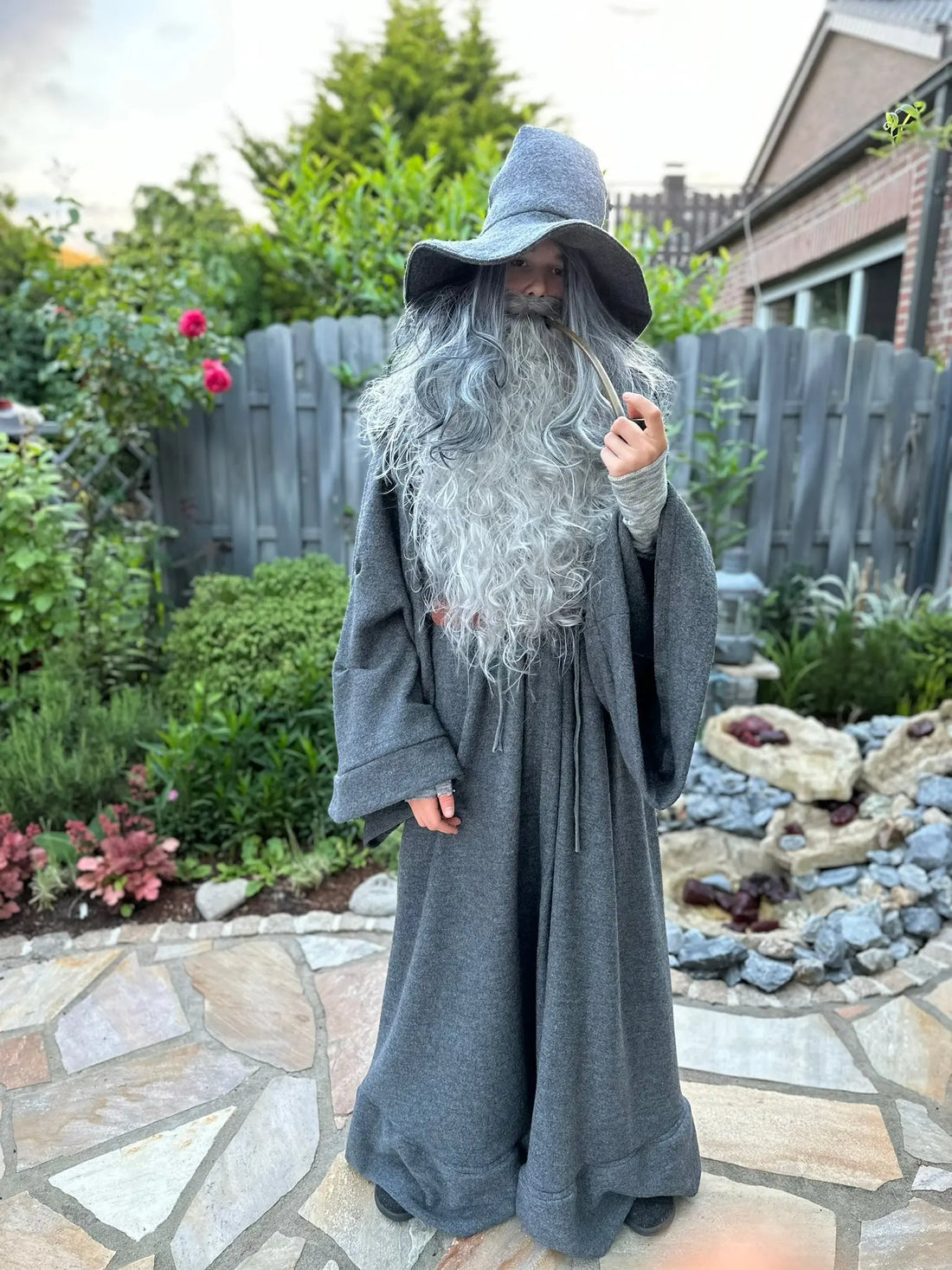 Gandalf Kostüm Umhang aus Kochwolle von Stoffe Kudellino