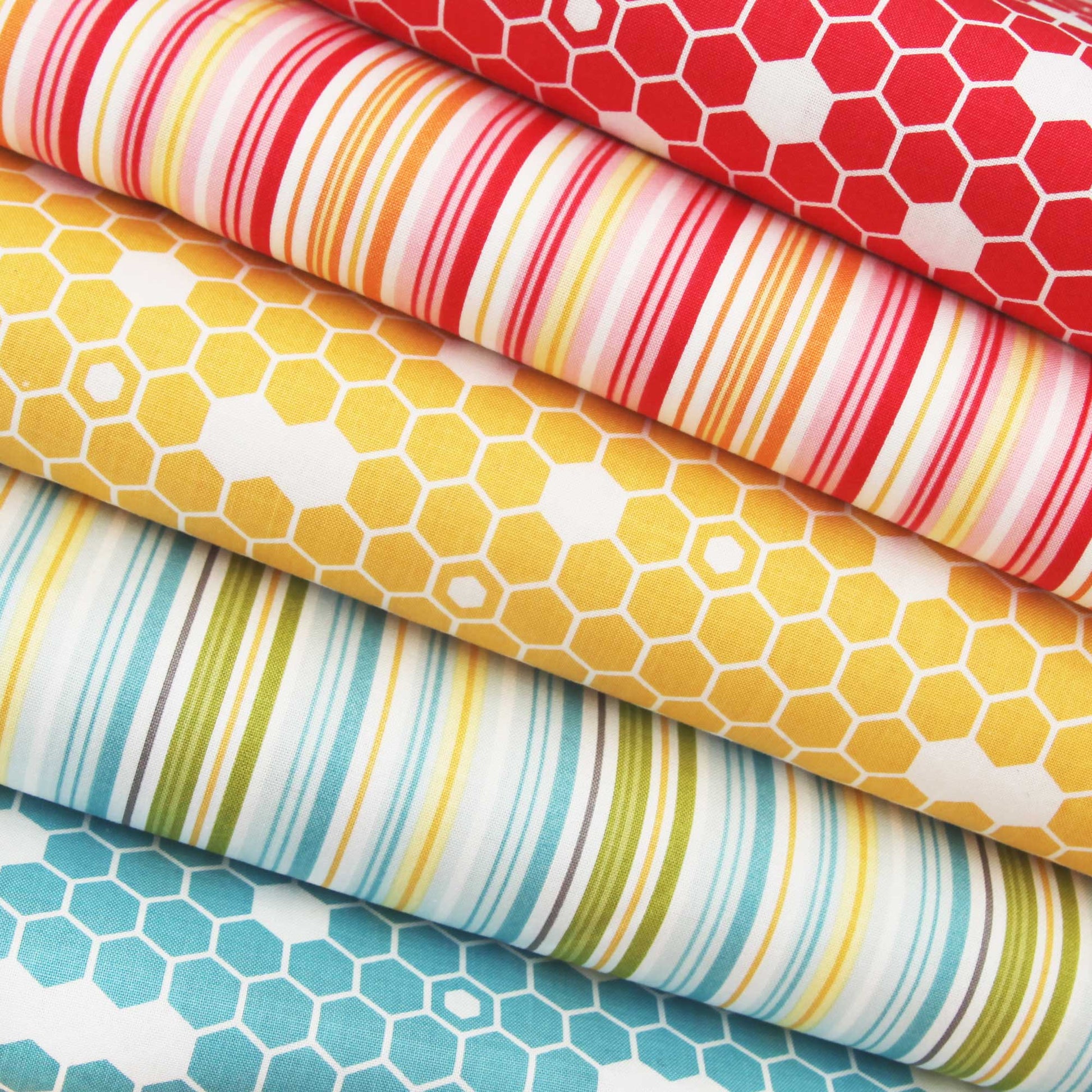 Baumwollstoff bunte Streifen von Riley Blake bunte Farben