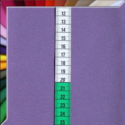 Bündchenstoff Glatt - Muster Violett Stoffe Kudellino