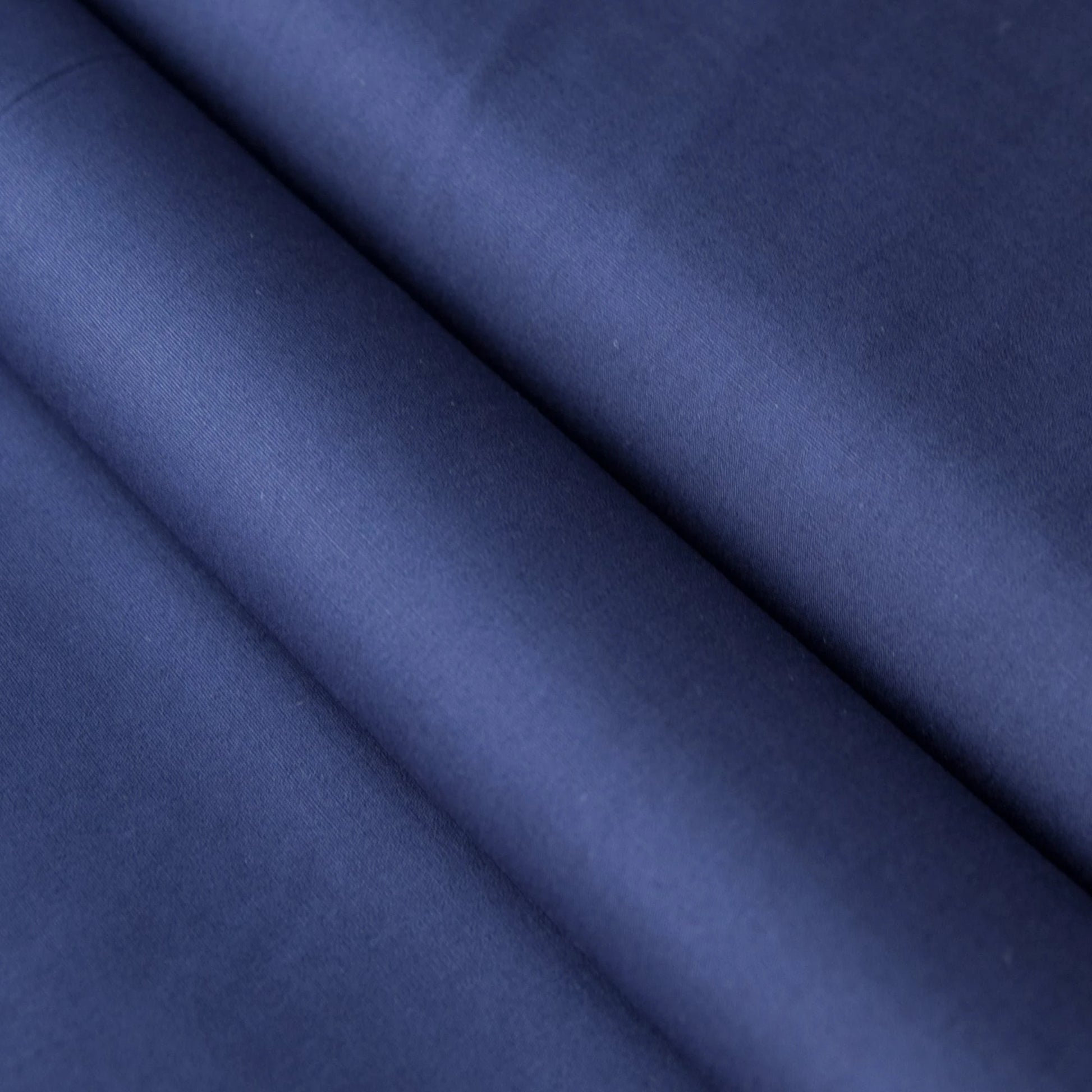 Baumwollstoff Uni navy marineblau - Stoffe Kudellino - Bündchenstoffe, Jersey Stoffe und mehr...