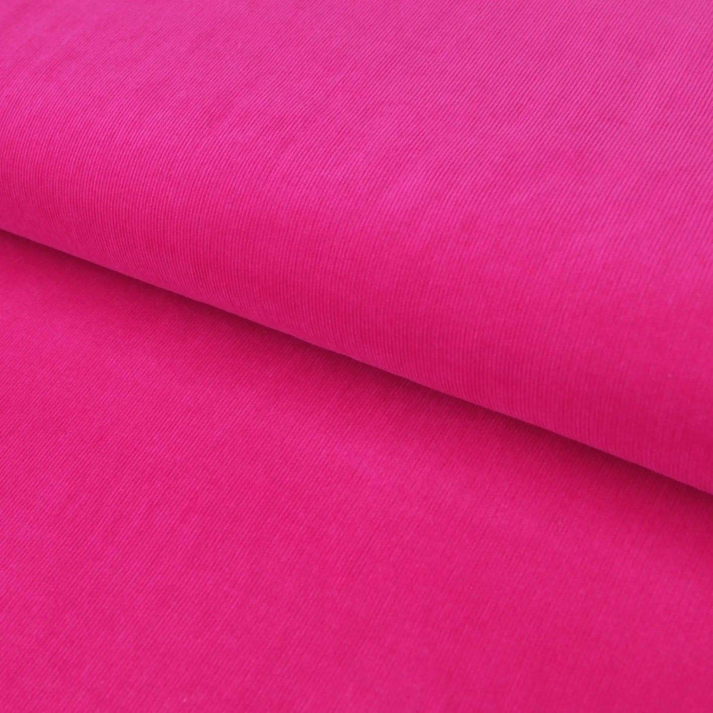 Baumwoll-Babycord Feincord uni einfarbiger Cordstoff Fuchsia Stoffe Kudellino
