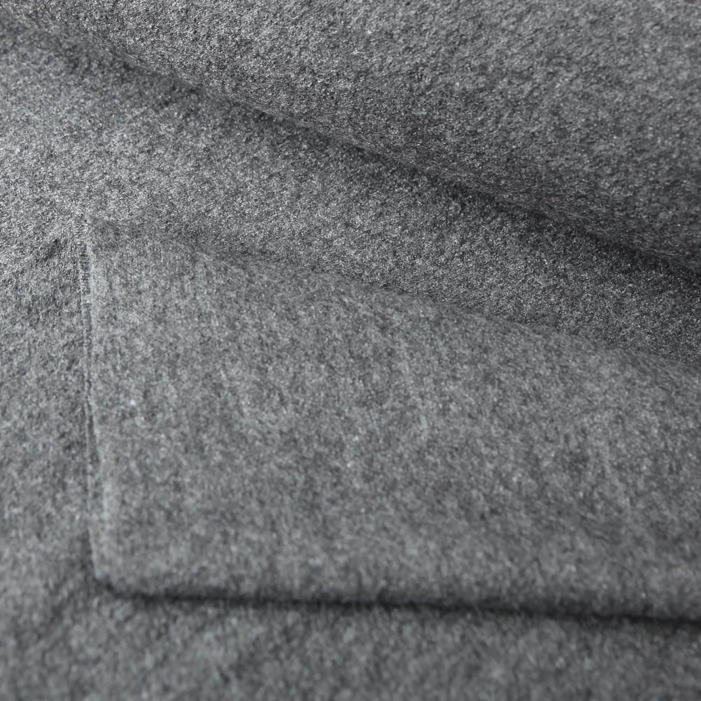 Wollmischgewebe - Walkstoff Viskose mit Wolle in der Farbe grau melangWollstoffeStoffe KudellinoStoffe Kudellino