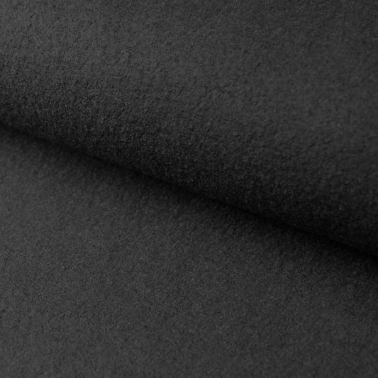 Wollmischgewebe - Walkstoff Viskose mit Wolle in der Farbe schwarzWollstoffeStoffe KudellinoStoffe Kudellino