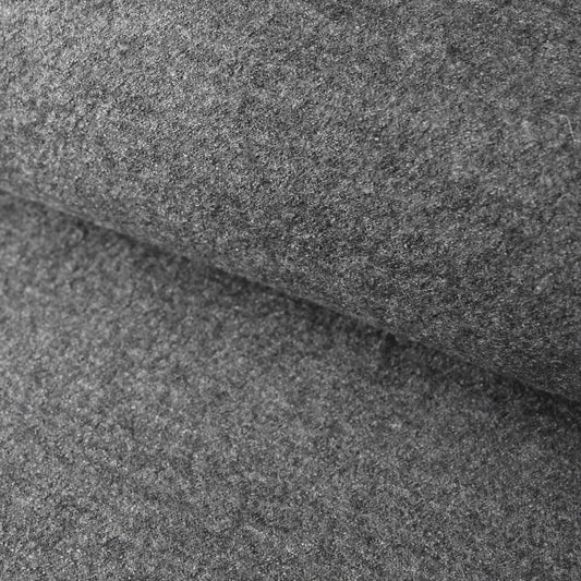 Wollmischgewebe - Walkstoff Viskose mit Wolle in der Farbe grau melange - Stoffe Kudellino