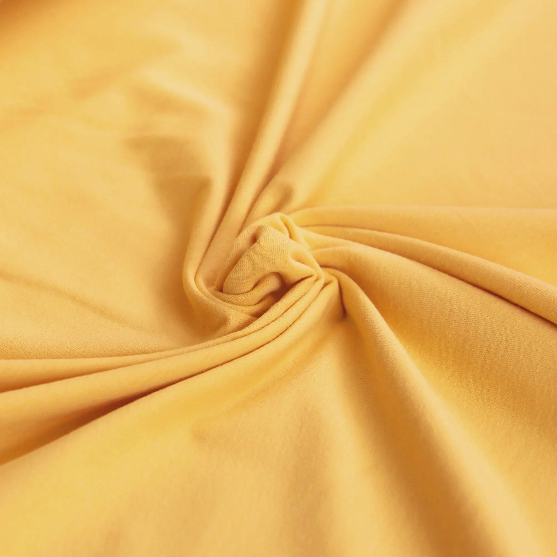Jersey Stoff UNI Dottergelb  Stoffe Kudellino