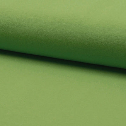 Jersey Stoff UNI Olivegrün  Stoffe Kudellino