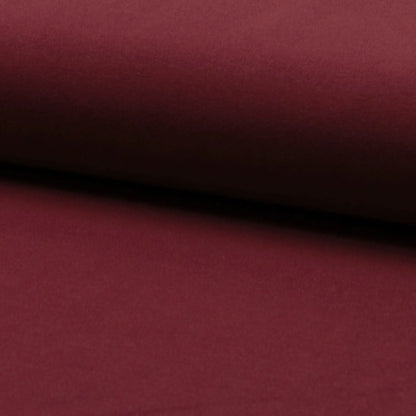 Jerseystoff UNI Bordeaux  Stoffe Kudellino