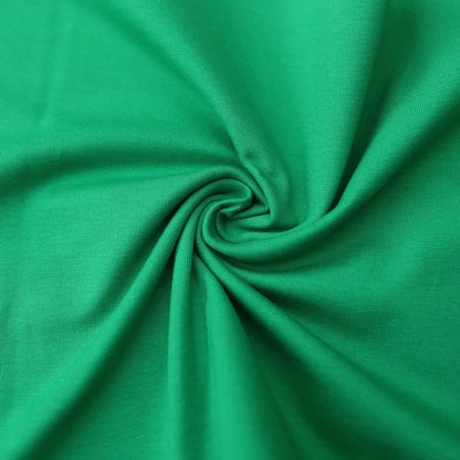 Jerseystoff UNI Grasgrün - Stoffe Kudellino - Bündchenstoffe, Jersey Stoffe und mehr...
