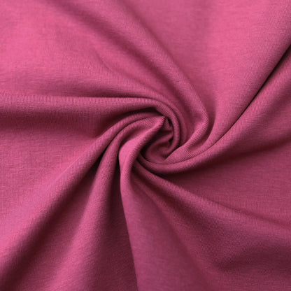 Jerseystoff UNI Himbeerrot  Stoffe Kudellino