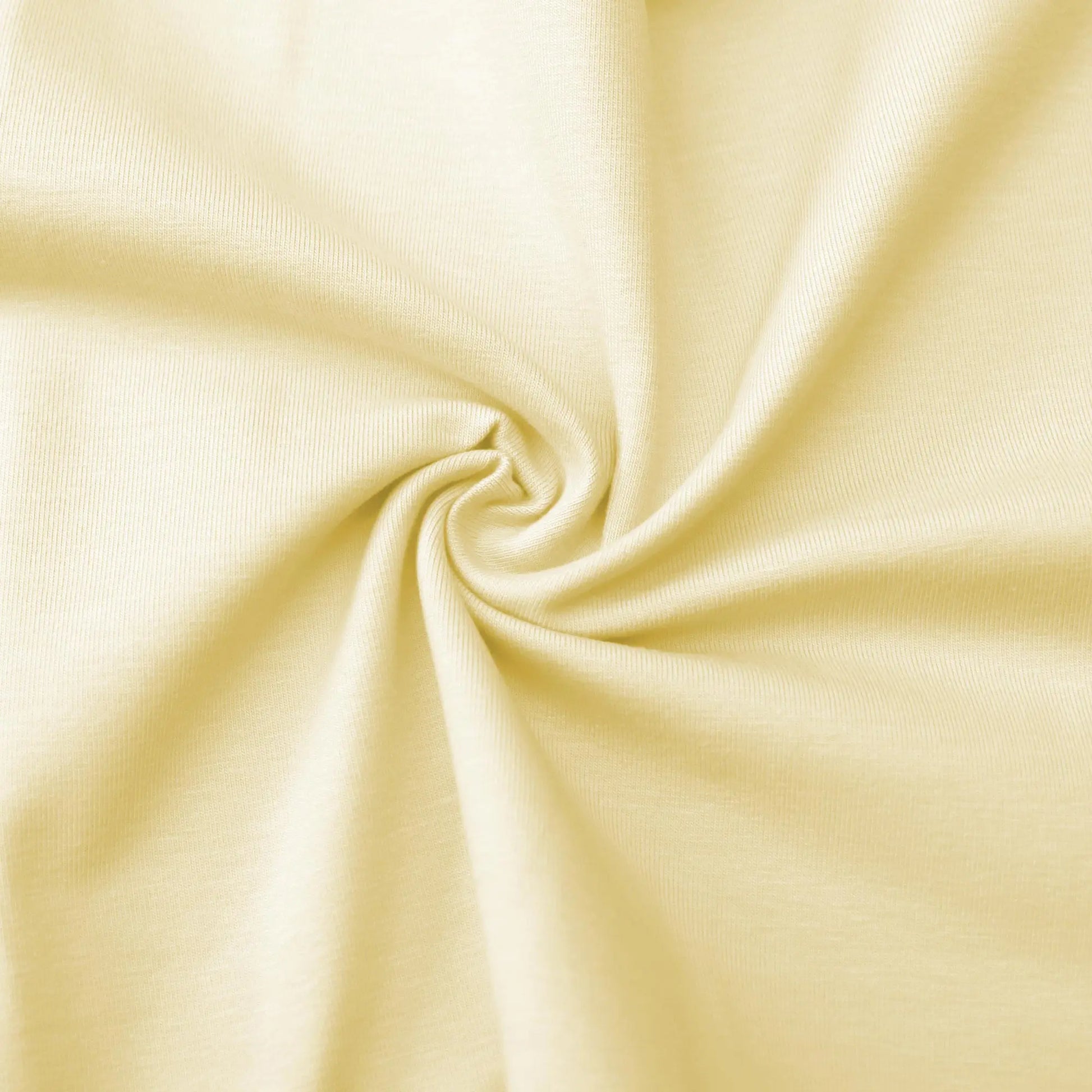 Jerseystoff UNI Pastellgelb  Stoffe Kudellino