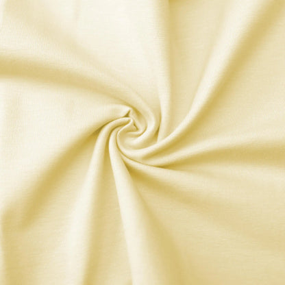 Jerseystoff UNI Pastellgelb  Stoffe Kudellino