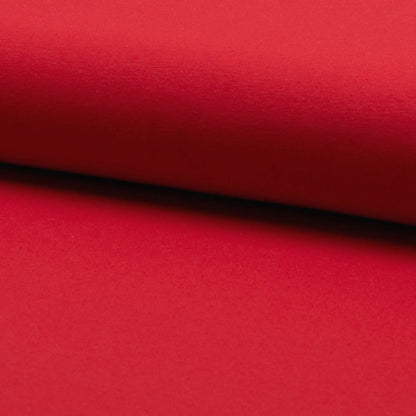 Jerseystoff UNI Rot  Stoffe Kudellino
