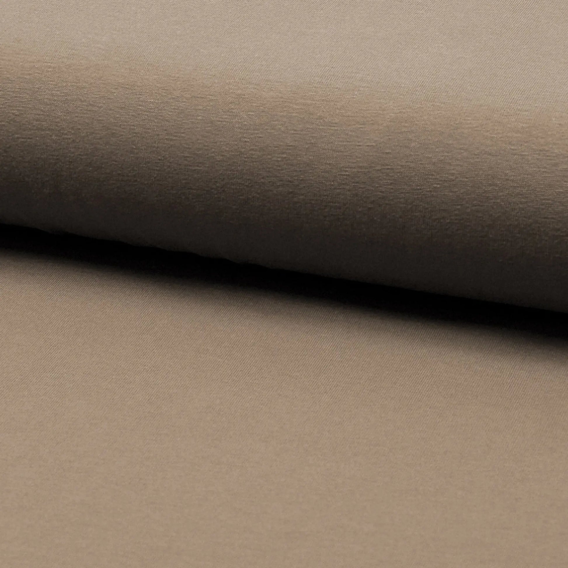 Jerseystoff UNI Taupe  Stoffe Kudellino