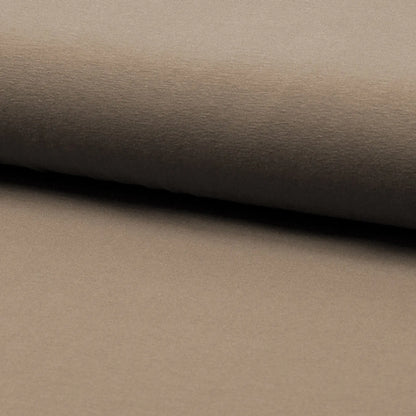 Jerseystoff UNI Taupe  Stoffe Kudellino